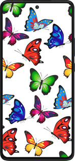 Силиконовый чехол Красочные мотыльки для Motorola Edge 30 - 4761u-2840 изображение 