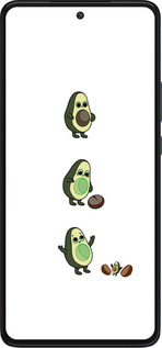 Силиконовый чехол Авокадо 1 для Motorola Edge 30 - 4857u-2840 изображение 