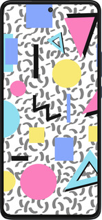 Силиконовый чехол Color shapes для Motorola Edge 30 - 4893u-2840 изображение 