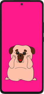 Силіконовий чехол Веселий мопс для Motorola Edge 30 - 4908u-2840 изображение 