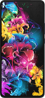 Силиконовый чехол Абстрактные цветы для Motorola Edge 30 - 511u-2840 изображение 