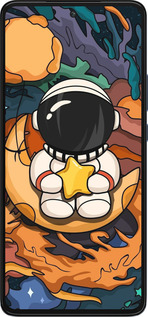 Силиконовый чехол Астронавт и звезда для Motorola Edge 30 - 5326u-2840 изображение 