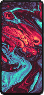 Силиконовый чехол Синяя красная абстакция для Motorola Edge 30 - 5339u-2840 изображение 