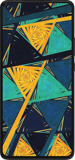 Силиконовый чехол Арт, абстракция, желтый, синий для Motorola Edge 30 - 5382u-2840 изображение 