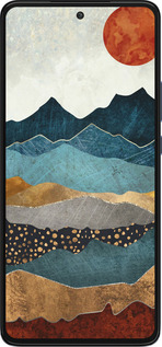 Силиконовый чехол Закат горы для Motorola Edge 30 - 5434u-2840 изображение 