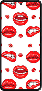 Силиконовый чехол Губы v3 для Motorola Edge 30 - 5477u-2840 изображение 