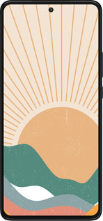 Силиконовый чехол Горы и солнце v2 для Motorola Edge 30 - 5488u-2840 изображение 