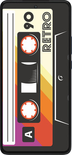 Силиконовый чехол Кассета с90 v4 для Motorola Edge 30 - 5532u-2840 изображение 