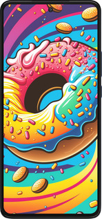 Силіконовий чехол Пончик веселка для Motorola Edge 30 - 5584u-2840 изображение 