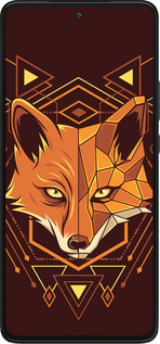 Силиконовый чехол Лиса геометрия для Motorola Edge 30 - 5607u-2840 изображение 