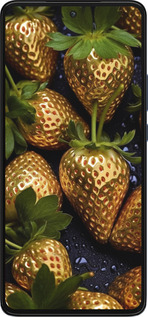 Силиконовый чехол Золотая клубника для Motorola Edge 30 - 5637u-2840 изображение 