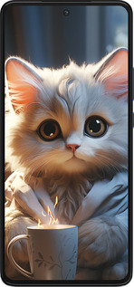 Силиконовый чехол White cat для Motorola Edge 30 - 5646u-2840 изображение 