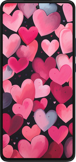 Силиконовый чехол Сердечки 4 для Motorola Edge 30 - 5662u-2840 изображение 