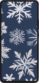 Силиконовый чехол Снежинки для Motorola Edge 30 - 5821u-2840 изображение 