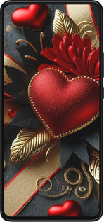 Силиконовый чехол Сердечки v2 для Motorola Edge 30 - 5832u-2840 изображение 