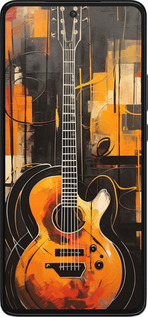 Силиконовый чехол Чехол для телефона Оранжевая Гитара для Motorola Edge 30 - 5934u-2840 изображение 