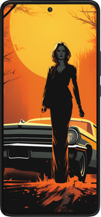 Силиконовый чехол Чехол для телефона Девушка возле автомобиля для Motorola Edge 30 - 5946u-2840 изображение 