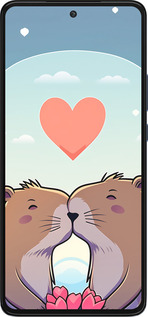 Силиконовый чехол Капибара любовь для Motorola Edge 30 - 6027u-2840 изображение 