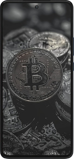Силиконовый чехол Black Bitcoin для Motorola Edge 30 - 6090u-2840 изображение 