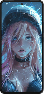 Силиконовый чехол Аниме-дива под дождем для Motorola Edge 30 - 6120u-2840 изображение 