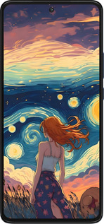 Силіконовий чехол Дівчина Арт для Motorola Edge 30 - 6325u-2840 изображение 