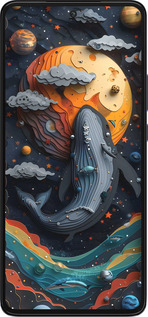 Силиконовый чехол Кит в космосе для Motorola Edge 30 - 6328u-2840 изображение 