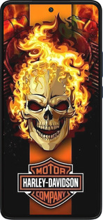 Силиконовый чехол Харлей девидсон для Motorola Edge 30 - 6370u-2840 изображение 