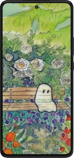 Силиконовый чехол Грустное привидение для Motorola Edge 30 - 6403u-2840 изображение 