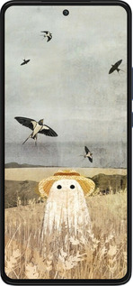 Силиконовый чехол Призрак в поле для Motorola Edge 30 - 6427u-2840 изображение 