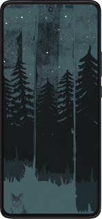 Силиконовый чехол Лиса и ночной лес для Motorola Edge 30 - 6481u-2840 изображение 