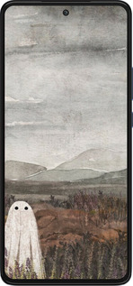 Силиконовый чехол Одинокий призрак на фоне гор для Motorola Edge 30 - 6486u-2840 изображение 