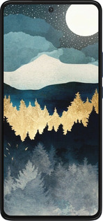 Силиконовый чехол Ночной пейзаж с лесом и горами для Motorola Edge 30 - 6493u-2840 изображение 