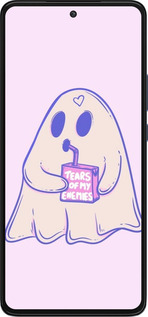 Силиконовый чехол Милый призрак для Motorola Edge 30 - 6507u-2840 изображение 