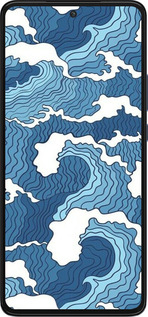 Силиконовый чехол Абстрактный рисунок морских волн для Motorola Edge 30 - 6538u-2840 изображение 