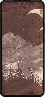 Силіконовий чехол із зображенням місячного пейзажу у нічному лісі для Motorola Edge 30 - 6546u-2840 изображение 