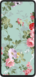 Силиконовый чехол Цветочные обои 2 для Motorola Edge 30 - 862u-2840 изображение 