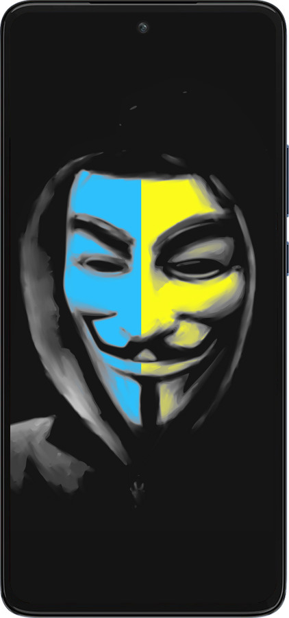 Силиконовый чехол Украинский анонимус для Motorola Edge 30 - 1062u-2840 изображение 