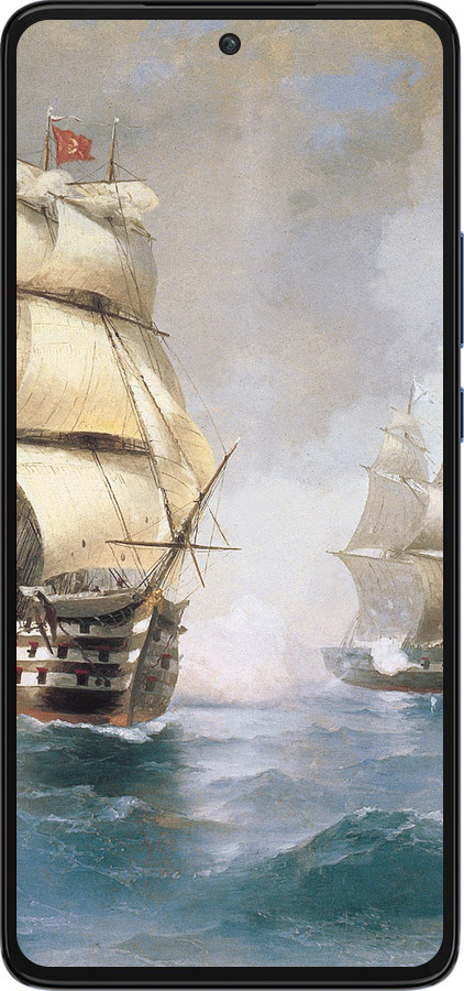 Силиконовый чехол Айвазовский. Корабли для Motorola Edge 30 - 160u-2840 изображение 