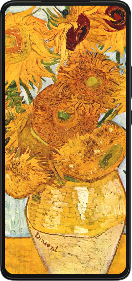 Силиконовый чехол Винсент Ван Гог. Подсолнухи для Motorola Edge 30 - 162u-2840 изображение 
