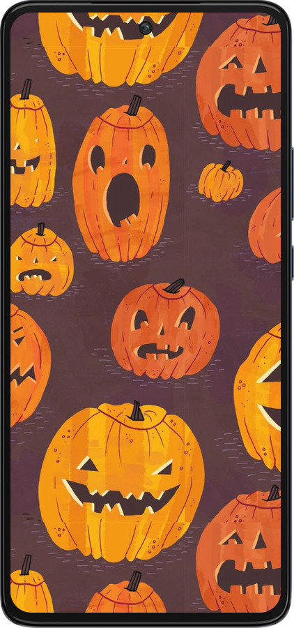 Силиконовый чехол Тыквы на Хеллоуин для Motorola Edge 30 - 233u-2840 изображение 