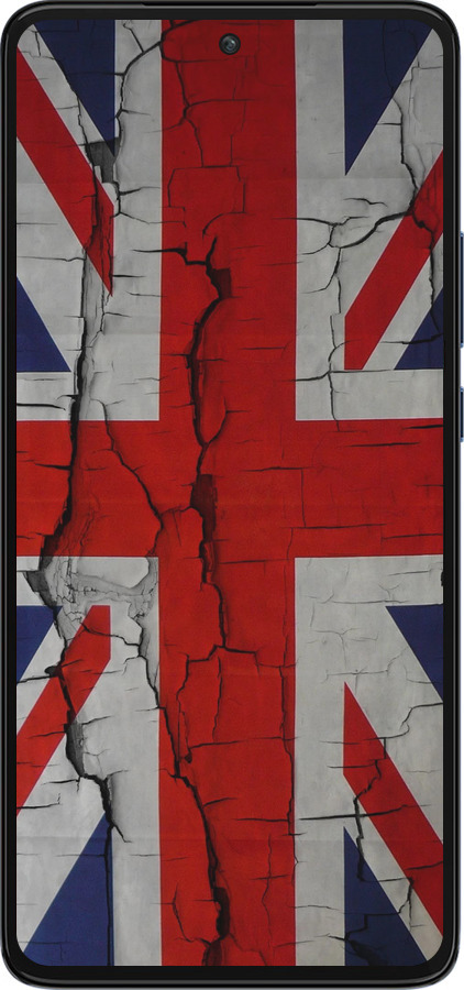 Силиконовый чехол Флаг Великобритании 2 для Motorola Edge 30 - 387u-2840 изображение 
