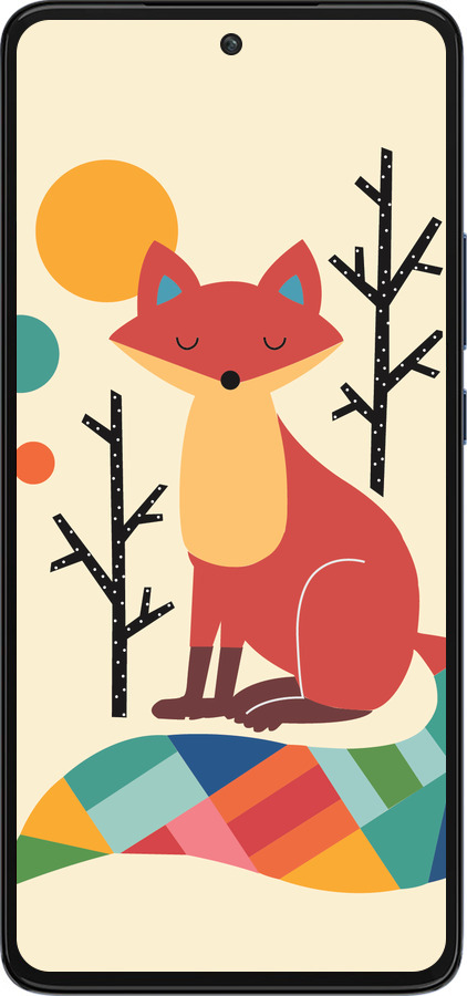 Силиконовый чехол Rainbow fox для Motorola Edge 30 - 4010u-2840 изображение 