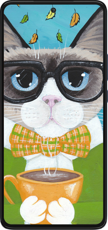 Силіконовий чехол Cat&Coffee для Motorola Edge 30 - 4053u-2840 изображение 