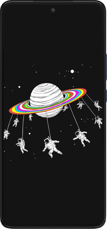 Силиконовый чехол Лунная карусель для Motorola Edge 30 - 4136u-2840 изображение 