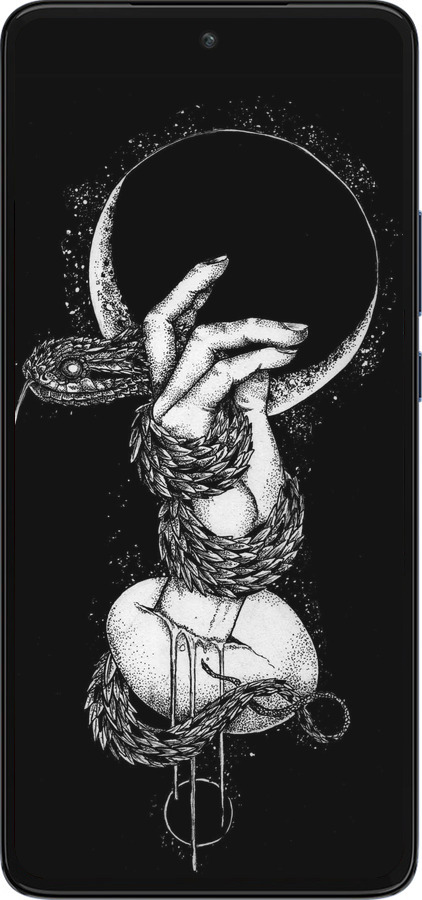 Силиконовый чехол Змея в руке для Motorola Edge 30 - 4149u-2840 изображение 