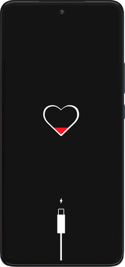 Силиконовый чехол Подзарядка сердца для Motorola Edge 30 - 4274u-2840 изображение 