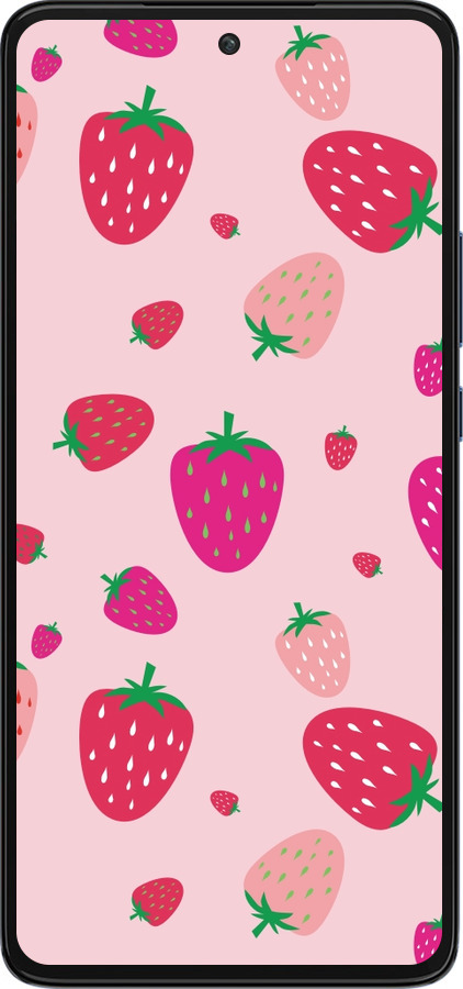 Силиконовый чехол Клубнички для Motorola Edge 30 - 4332u-2840 изображение 