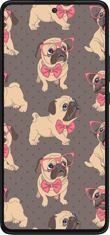 Силиконовый чехол мопсики 2 для Motorola Edge 30 - 4362u-2840 изображение 