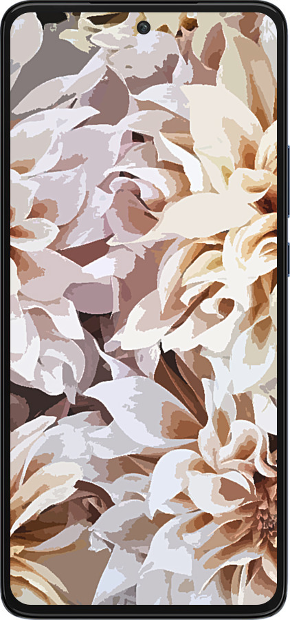 Силиконовый чехол пионы акварелью для Motorola Edge 30 - 4376u-2840 изображение 