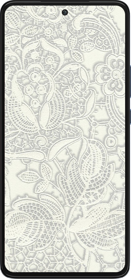 Силиконовый чехол Белое кружево для Motorola Edge 30 - 4383u-2840 изображение 